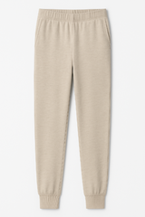 Beige sweatpants on a white background