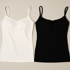 [032]MS Comic-Style Bra Halter Top Women Summer Outerwear 2025 New Collection Inner Layer with Padding Strapless Sleeveless Top for Sassy Girls