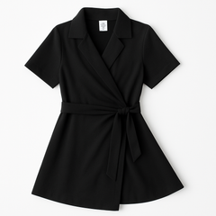 [038]MS Summer Plus Size Nursing Dress with Waist-Tightening Tummy-Covering Asymmetrical Slit for Stylish Moms, Slimming Long Dress for Outings