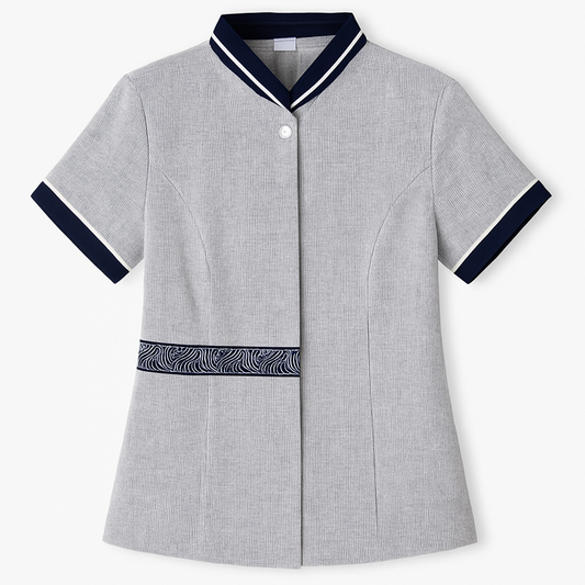 [060]MS YiYanTang New Short-Sleeved Women's Summer Lightweight Breathable Cleaning Workwear Hotel Room Property Management Set