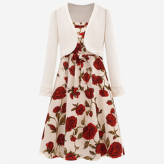 [101]GS  Tina CLUB Plus Size Women's Early Autumn High-End Elegant Outfit Mature Salty Style Soft Mature Two-Piece Set Dress