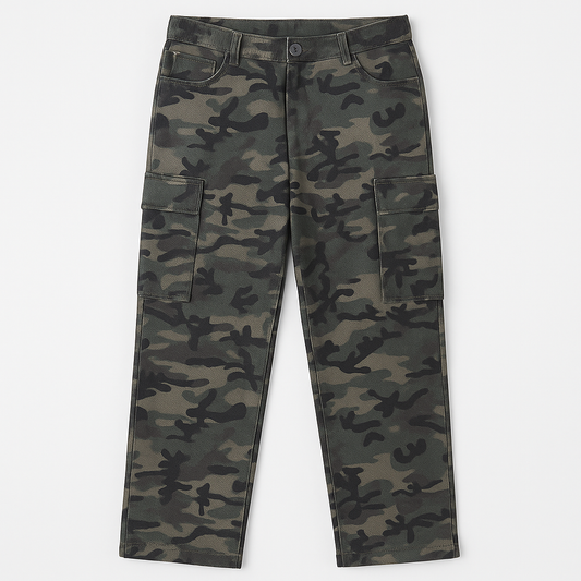 [110]GS   XXL Plus Size American Camouflage Jeans for Curvy Women, High Waist Straight Leg Loose Fit High Street Wide Leg Work Pants 2
