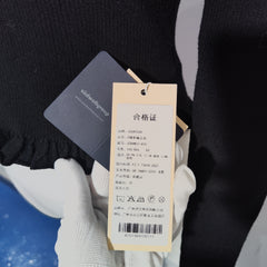[405]G   AZURIERA French-style black sweater with tie design, sexy and elastic, slim fit, sweet and alluring women's wool sweater