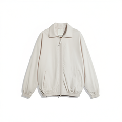 [906]G   Gucitoc Unisex! Women's Windbreaker with Back Letter Embroidery, Standing Collar Jacket,