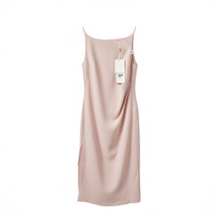 [395]G   MandyZhang Off-shoulder White Slip Dress for Engagement Ceremony, Women's Elegant Long Summer Cherub Dress
