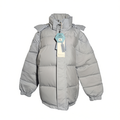 [504]G    Liangshi Autumn Winter Down Jacket Unisex Short Style Thickened Stand Collar Puffer Loose Fit Couple's Coat