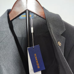 [316]G    Romon Men's Grooming Suit Men's Business Professional Formal Wedding Dress Casual British Style Slim Fit Suit