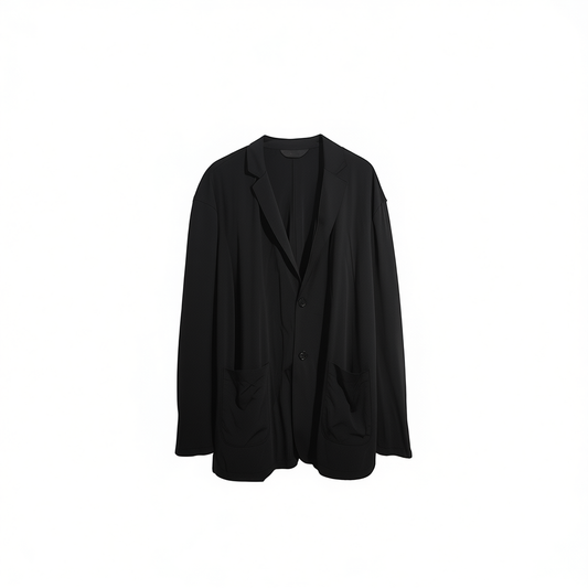 [749]NG     ultra-thin slim-fit men's casual business single-breasted suit jacket for early autumn, made of lightweight ice-silk breathable fabric, available in plus-size and extended sizes, UV-protective