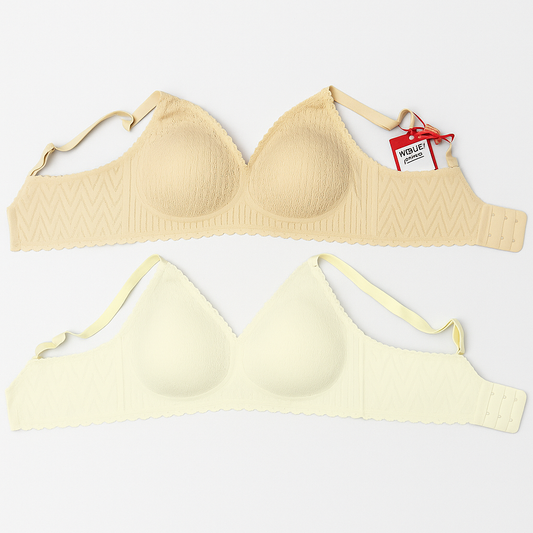 [123]GS  Cats Seamless Bra Women Small Bust Enhancing Push-up Contouring Anti-sag Lace Lightweight Sexy Wire-free Bra