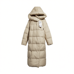 [386]GG   Winter New Arrival Feminine Slim-Fitting Hooded Over-Knee Long Down Jacket