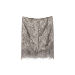 [838]GG      Heavyweight Hand-Cut Sheer Lace Skirt