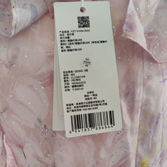 [784]GG    Autumn-Winter New Chiffon Ruffle Shirt Knit Dress Pink