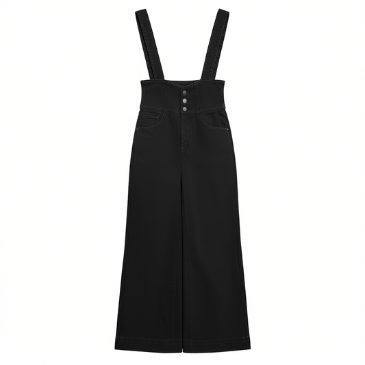 [854]G 【Party Price】Vero Moda Jeans  Early Summer New Removable Suspenders Corset High-Waisted Bootcut Cotton-Blend Soft Stretch