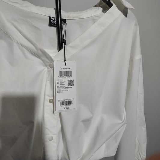 [366]G  [Carnival Price MN] Vero Moda Women's Shirt  Summer New Style  Solid Color Top Versatile Fashionable 325251006
