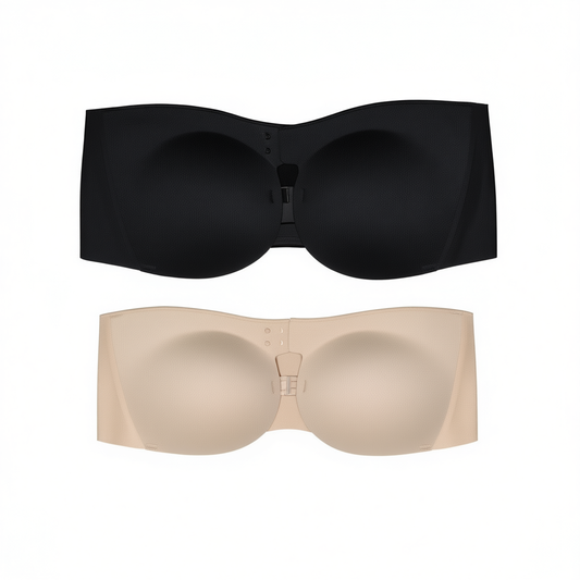 [348]GM    Closure Bandage Bra for Women, Small Chest Push-Up Seamless Non-Slip Strapless Bra