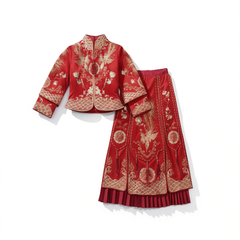 [026]NM  Chinese Xiuhe Wedding Costume, Traditional Bridal Outfit for Wedding & Banquet, Plus Size & High-end Xiuhe Dress