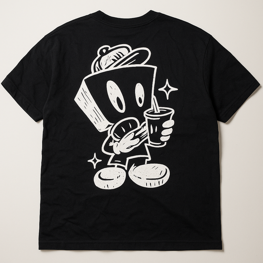 [136]NS [Promotion Price] Dangerouspeople Xue Zhiquan DSP Loose-Fit Contrast Color Foam Printing Couple Versatile Round Neck Short Sleeve T-Shirt