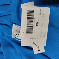 [503]GG    French blue halter neck sleeveless dress for women summer waist-cinched A-line large skirt hem long dress