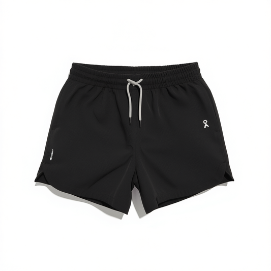 [386]GM    Official Authentic ON Running Shorts for Men, New Arrival with Phone Pocket, 3/4-Length Quick-Drying Ice Silk Sports Shorts for Summer Training
