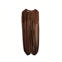 [347]N Exclusive Collection Lightweight Sheer  Cloud Pants with Elastic Waist and Flowy Ethereal Style