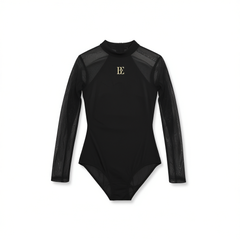 [691]N BE Vibiana Little Black Dress Collection 2025 Women's One-Piece Swimsuit Long Sleeve Sexy Pure Desire Dating High-End Ins