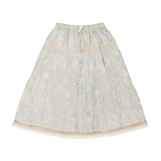 [071]NM   Lyocell Linen French Style Skirt for Women