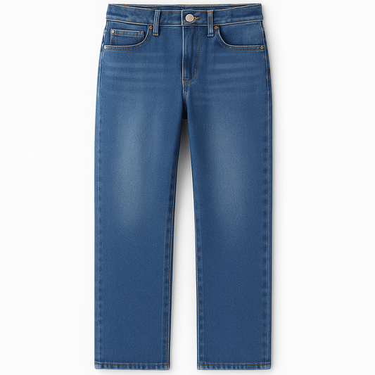 [155]GS   Plus Size Women's 2025 Spring New Arrival Fashionable High Waist Wide Leg Jeans Plus Size Loose Fit Slimming Straight Leg Tapered Jeans