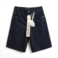 [181] FANTASYSKINS Lyocell Enzyme-Washed Raw Denim Jeans / Airy Mid-Rise Long Pants or Slightly A-Line Mid-Length Shorts