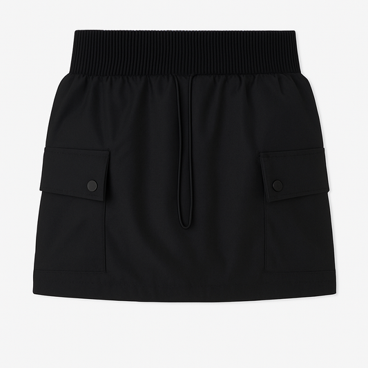 [165]GS  Promotional Price Quick-Dry Workwear Short Skirt for Women Summer 2025 New Collection High-Waisted A-Line Slimming American-Style Gray Skirt