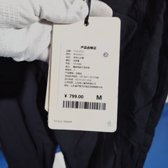 [754]G    [Light Elegance for the Workplace] CHICJOJO Women's Casual Pants,   Summer Navy Straight-Leg Ankle-Length Commuter Pants