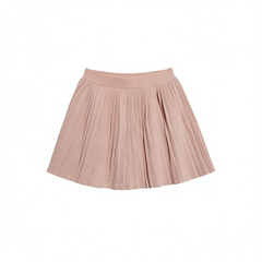 [361]G   MandyZ French-style lush pink A-line half skirt women shimmering spring summer style short plication skirt