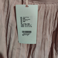 [361]G   MandyZ French-style lush pink A-line half skirt women shimmering spring summer style short plication skirt