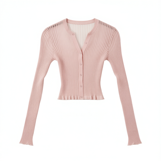 [150]G     Zhizhi Teenage Journey Women's Short Cardigan 2025 Summer New Arrival Ultra-Thin Knitted Sweater Casual Free-Spirited Style