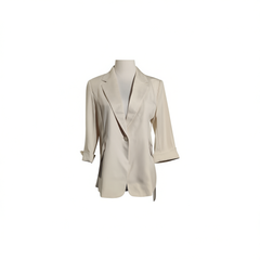 [273]GG   Women's  New Collection Lightweight Three-Quarter Sleeve Spring Autumn Suit Jacket Short-Length High-End White Suit