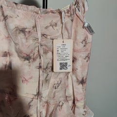 [090]G   Q Nv Jia Floral Butterfly Garden Party / French Irregular Photogenic Maxi Dress  Atmosphere Floral Dress