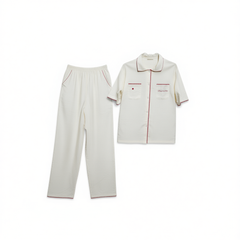 [559]G    [Carnival Price] CremeSu Sleepwear Relaxed Series Short-Sleeve Set with Collar: Comfortable, Cool-to-the-Touch, Skin-Friendly Modal Pajamas for Women, Summer