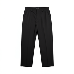[868]M   OPICLOTH/OPIC Arc-seam easy-care loose straight-leg casual drape pants with half-elastic waistband, unisex