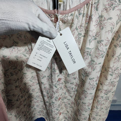 [213]G      Peach and Apricot Wilderness!! Orange Sea! High-End Floral Print 100% Cotton Double-Layer Gauze Women's Spring Autumn Set