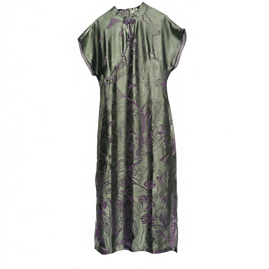[833]NM   New Chinese Style High-End 3D Cutting and Floral Embroidery Traditional Chinese Style Dress