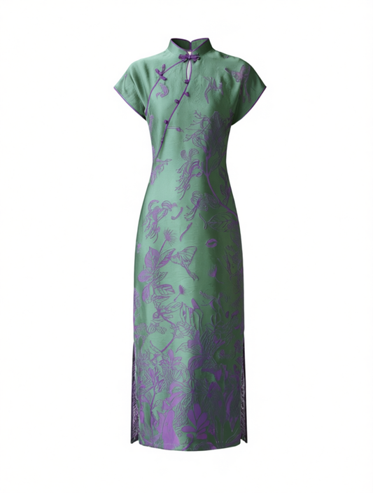 [833]NN Chu Chan Yi Shi "Die Wang Lou" New Chinese Style High-End 3D Cutting and Floral Embroidery Traditional Chinese Style Dress