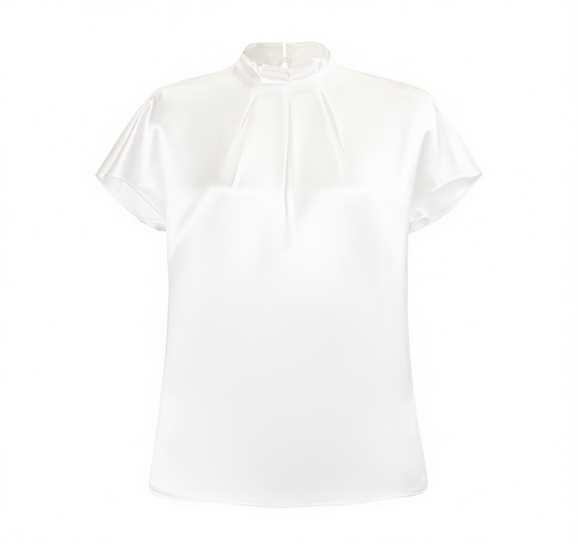 [609]GM   Dear White Original "Lily of the Valley" Red French Acetate Satin High-End clothing