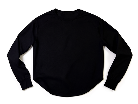 [674]GG  Jinggu [Berlin Love] Asymmetric Hem Crew Neck Batwing Sleeve Knit Top