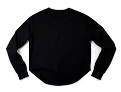 [674]GG  Jinggu [Berlin Love] Asymmetric Hem Crew Neck Batwing Sleeve Knit Top