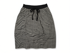 [657]MM  ¡¾Boss Zhou¡¿Retro Niche Summer Classic Checkered Versatile Elastic Waist Bloomer Skirt