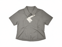 [093]MM ¡¾In Stock¡¿Rui Ge Large Size Polo Shirt Short Sleeve T-Shirt for Women 2025 New Zip-Up Jacket Summer Fitted Women's Clothing