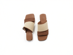 [818]MM Women's Large Size Low Heel Sandals 41-43 Summer Toe Strap Thick Heel Versatile Outdoor Slippers 2024 New Model Women's Shoes 42