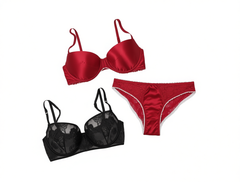 [044]MG   EMOOSK Tuileries Garden Series Deep Mysterious Sensual Embroidery Handmade Wire Frame Black Lingerie Bra