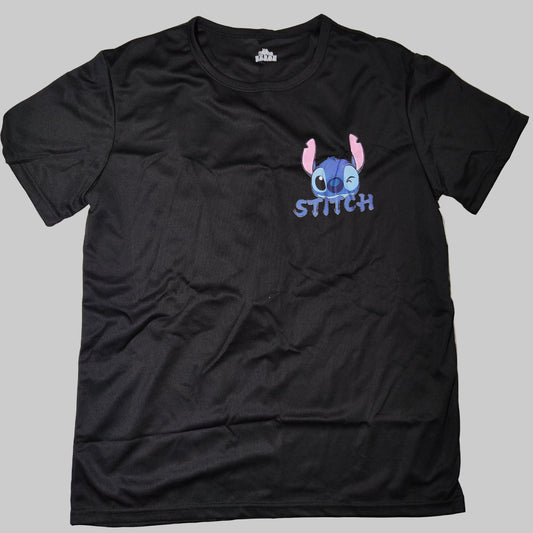 [937]MS NASA Disney Stitch Collaboration Short-Sleeve T-Shirt for Boys Summer Children's Cartoon Stitch Merchandise Couple's Clothing