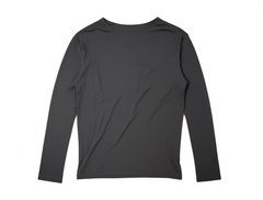 [455]GM [Boss Zhou] Comfortable Versatile Spring and Summer Minimalist Boat Neck Unique Casual White Long Sleeve T-Shirt for Women