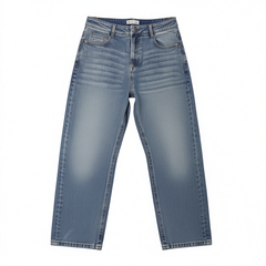 [733]MM  [Live Stream 90% Off Special] Retro Intellectual 100% Cotton Stone Washed Slim Straight Pants for Women